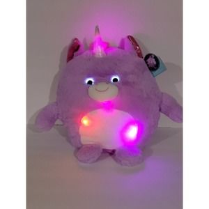 Hug me light up unicorn plush toy 16" tall till horn